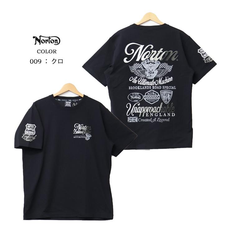 ノートン（NORTON） グラデーション刺繍 Tシャツ メンズ 半袖Tシャツ