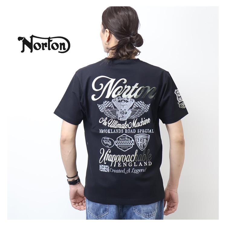ノートン（NORTON） グラデーション刺繍 Tシャツ メンズ 半袖Tシャツ