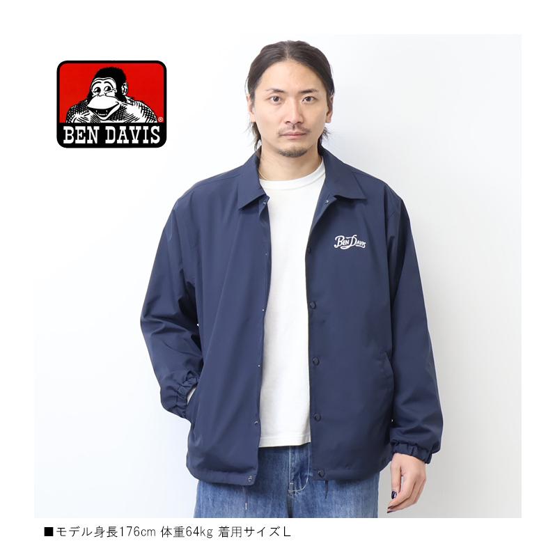 BEN DAVIS（ベンデイビス） スクリプトロゴ コーチジャケット バック