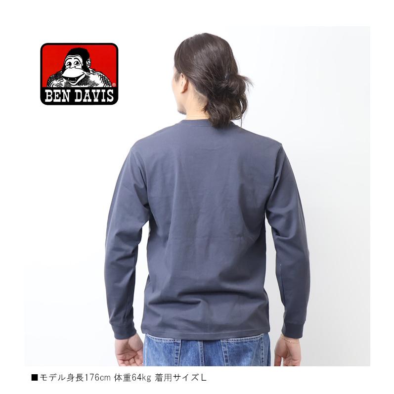 BEN DAVIS（ベンデイビス） 胸ポケット 長袖Tシャツ ロンT 長T