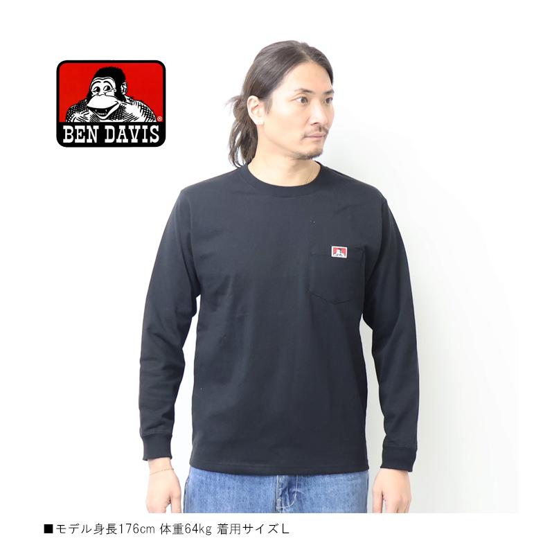BEN DAVIS（ベンデイビス） 胸ポケット 長袖Tシャツ ロンT 長T