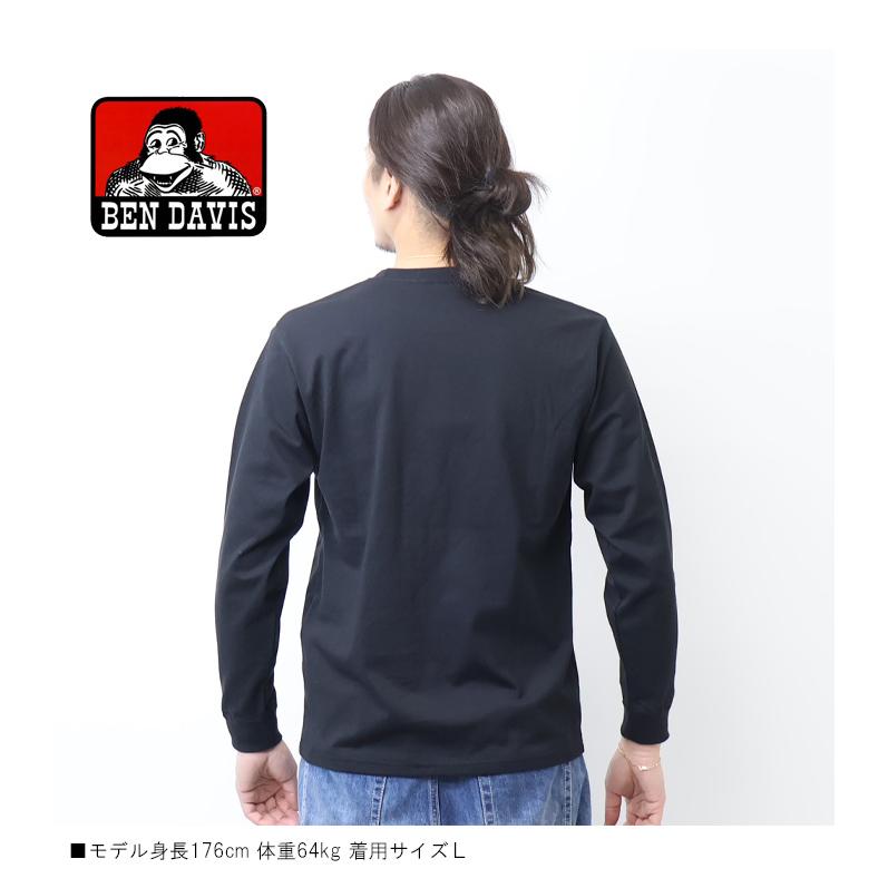 BEN DAVIS（ベンデイビス） 胸ポケット 長袖Tシャツ ロンT 長T