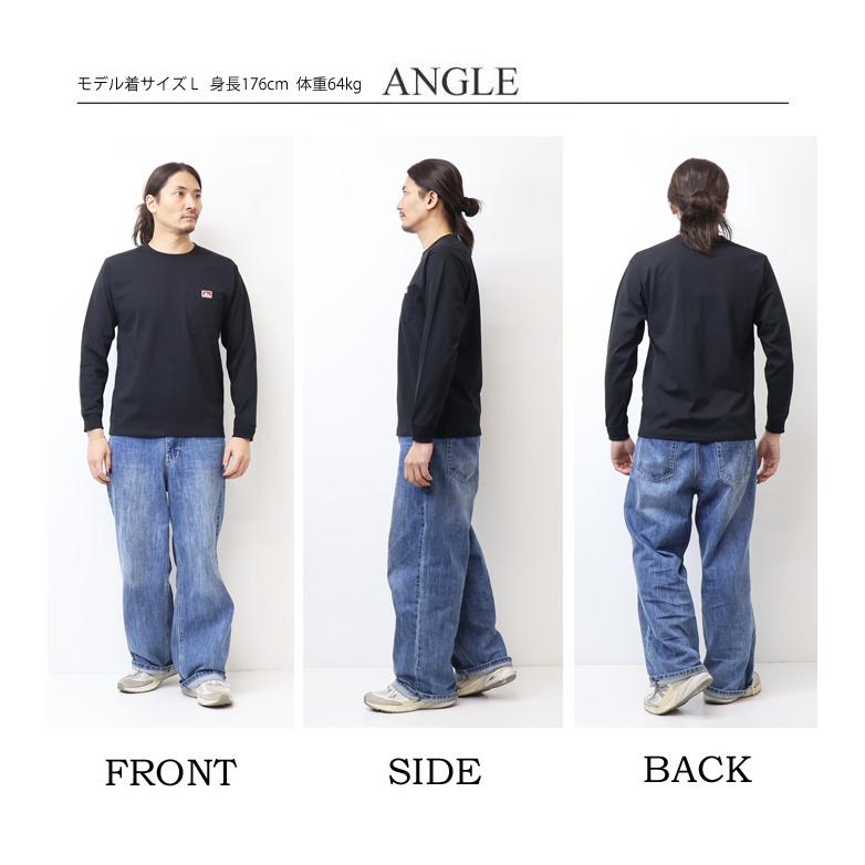 BEN DAVIS（ベンデイビス） 胸ポケット 長袖Tシャツ ロンT 長T