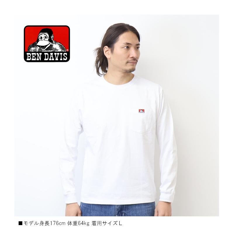 Pedestal ロンt DAB Brrrsos着用 BEN DAVIS（ベンデイビス） 胸ポケット 長袖Tシャツ ロンT 長T