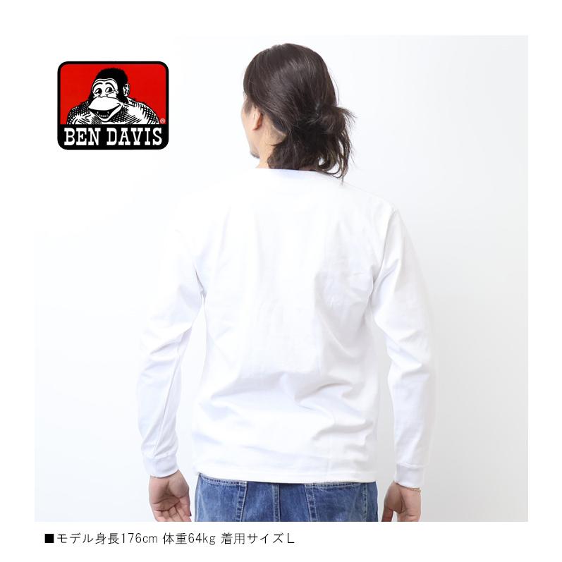 BEN DAVIS（ベンデイビス） 胸ポケット 長袖Tシャツ ロンT 長T