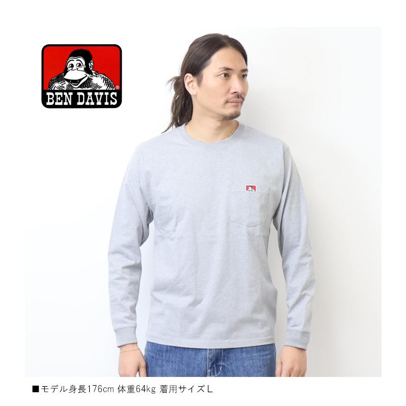 BEN DAVIS（ベンデイビス） 胸ポケット 長袖Tシャツ ロンT 長T
