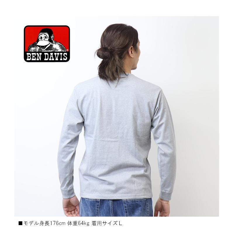 BEN DAVIS（ベンデイビス） 胸ポケット 長袖Tシャツ ロンT 長T