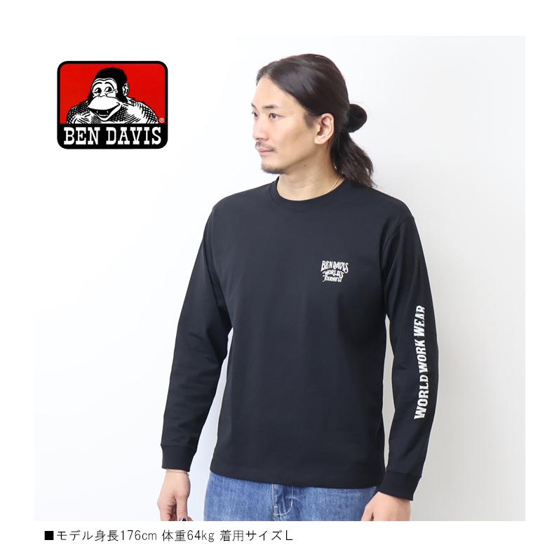 BEN DAVIS（ベンデイビス） プリント 長袖Tシャツ ロンT 長T