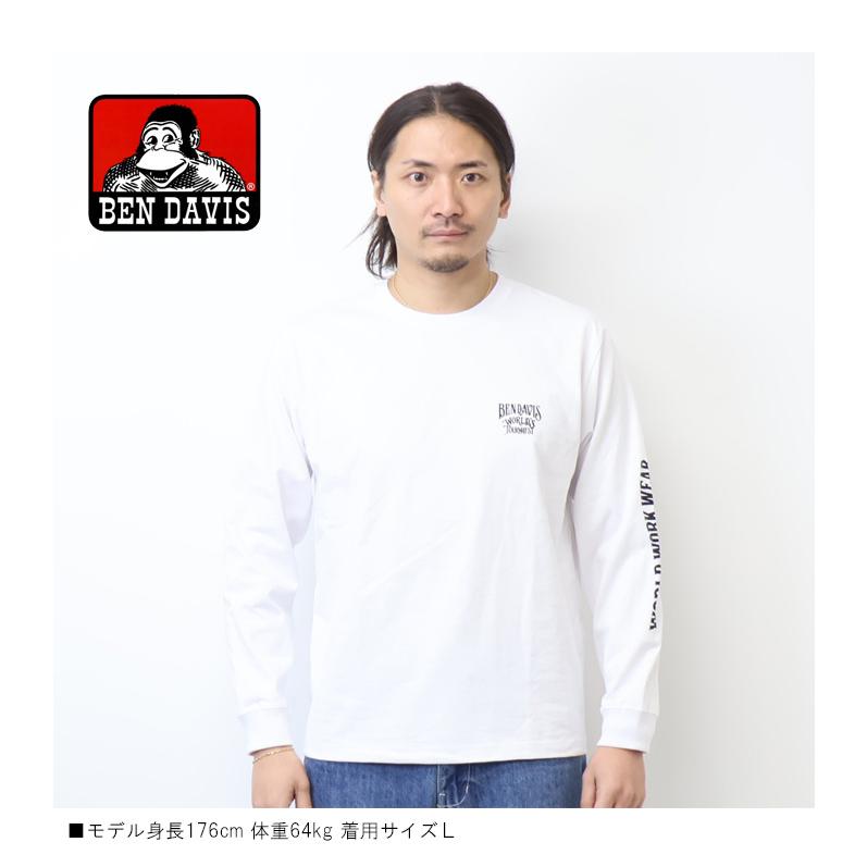 BEN DAVIS（ベンデイビス） プリント 長袖Tシャツ ロンT 長T