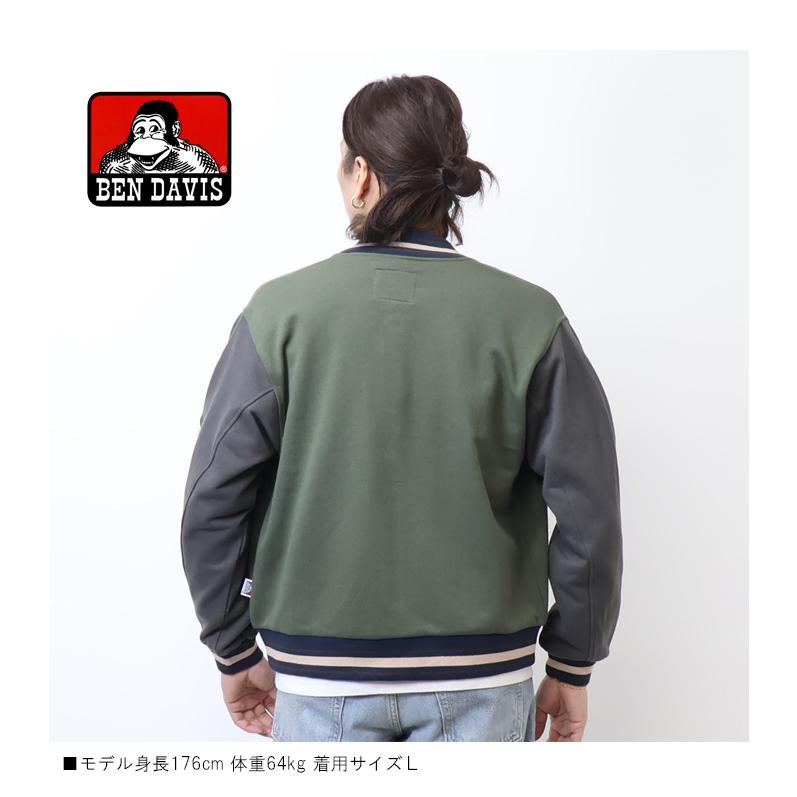 BEN DAVIS（ベンデイビス） スウェット カット スタジャン 裏毛 ライト
