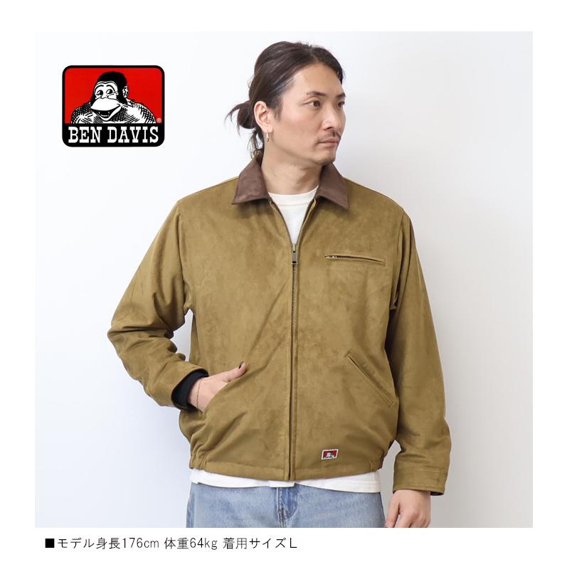 BEN DAVIS ベンデイビス フェイクスウェード ワークジャケット メンズ 