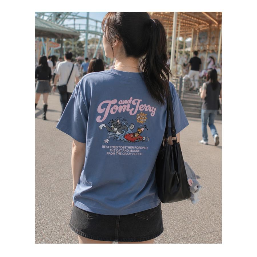 Prosperity Sequence SEQUENZ トムとジェリー 刺繍 半袖Tシャツ
