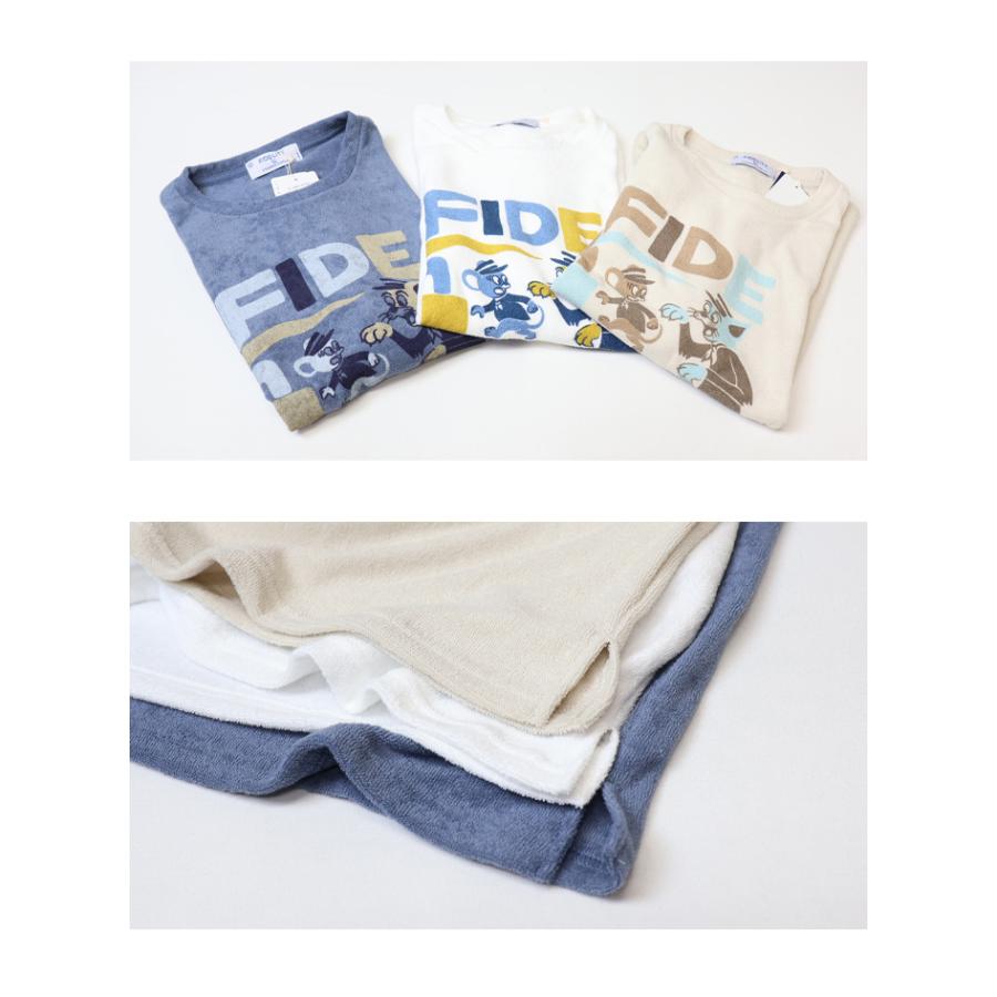 FIDELITY（フィデリティ） プリント パイル 半袖Tシャツ 半T メンズ