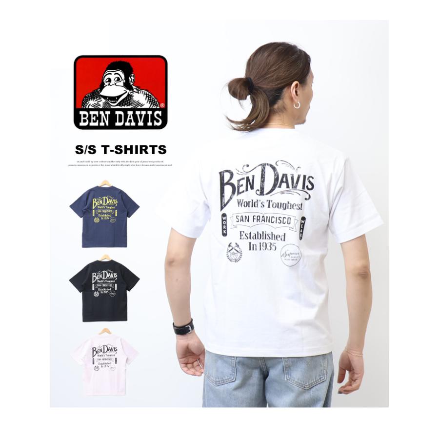 BEN DAVIS（ベンデイビス） クラシックロゴプリント 半袖Tシャツ 半T