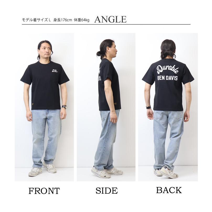 BEN DAVIS（ベンデイビス） DRIVER'S POCKET 半袖Tシャツ 刺繍