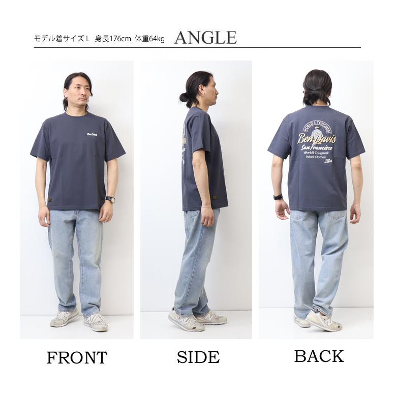BEN DAVIS ベンデイビス 刺繍 半袖Tシャツ BD LABEL ビッグシルエット 半T メンズ ベンデビ ゴリラ 26580010 | BEN DAVIS | 13