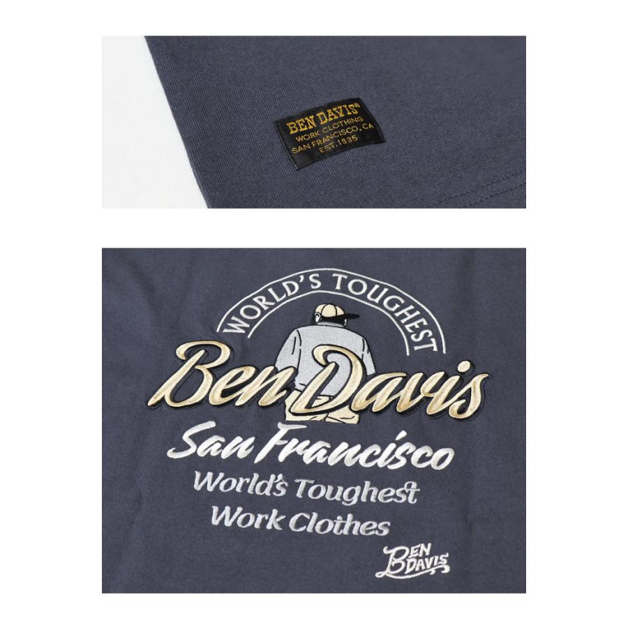 BEN DAVIS ベンデイビス 刺繍 半袖Tシャツ BD LABEL ビッグシルエット 半T メンズ ベンデビ ゴリラ 26580010 | BEN DAVIS | 15