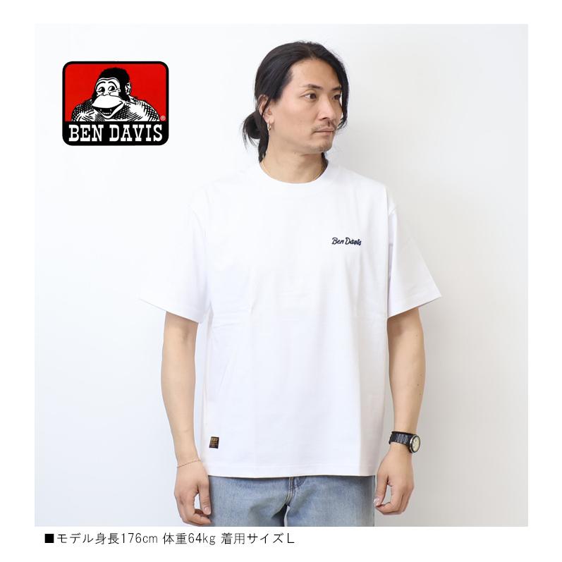 BEN DAVIS（ベンデイビス） 刺繍 半袖Tシャツ BD LABEL ビッグ