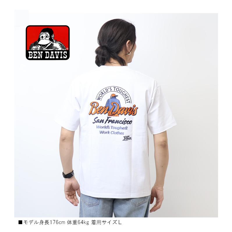 BEN DAVIS ベンデイビス 刺繍 半袖Tシャツ BD LABEL ビッグシルエット 半T メンズ ベンデビ ゴリラ 26580010 | BEN DAVIS | 05