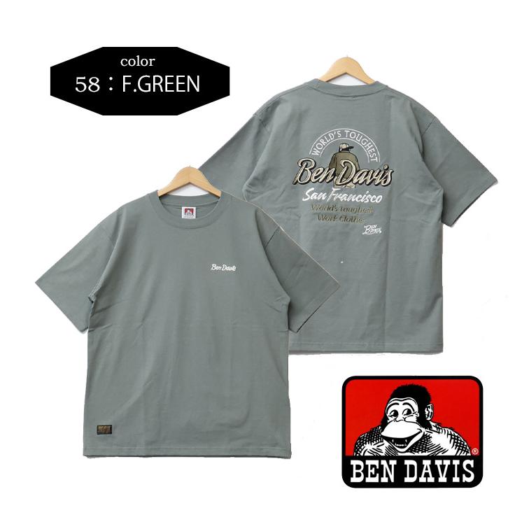 BEN DAVIS ベンデイビス 刺繍 半袖Tシャツ BD LABEL ビッグシルエット 半T メンズ ベンデビ ゴリラ 26580010 | BEN DAVIS | 06