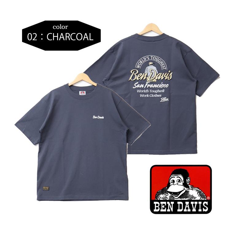 BEN DAVIS（ベンデイビス） 刺繍 半袖Tシャツ BD LABEL ビッグ