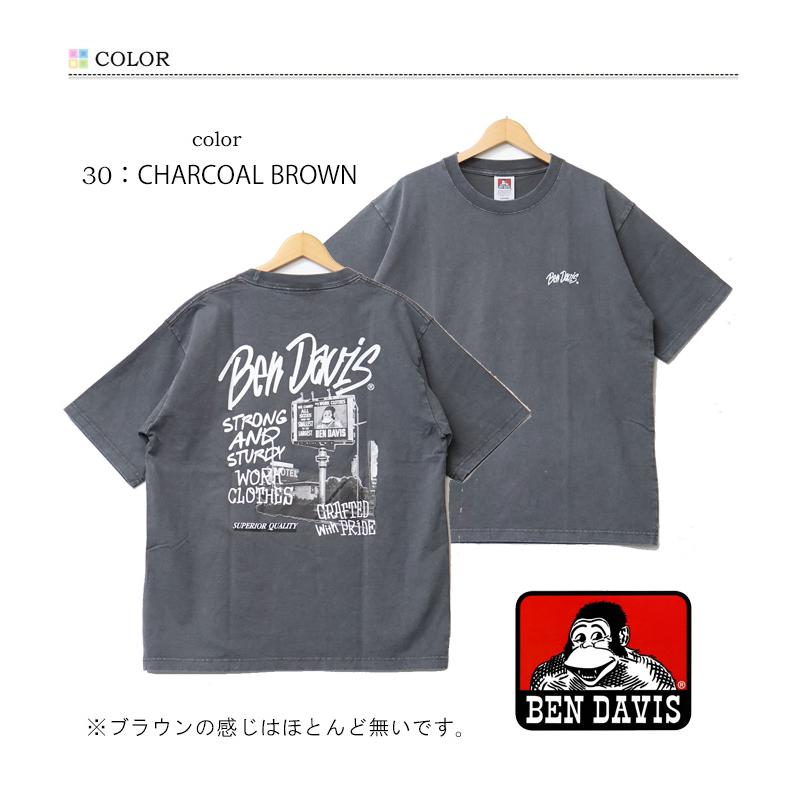 BEN DAVIS（ベンデイビス） ヴィンテージ加工 プリント 半袖Tシャツ