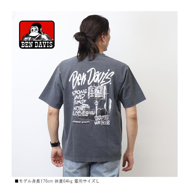 BEN DAVIS（ベンデイビス） ヴィンテージ加工 プリント 半袖Tシャツ