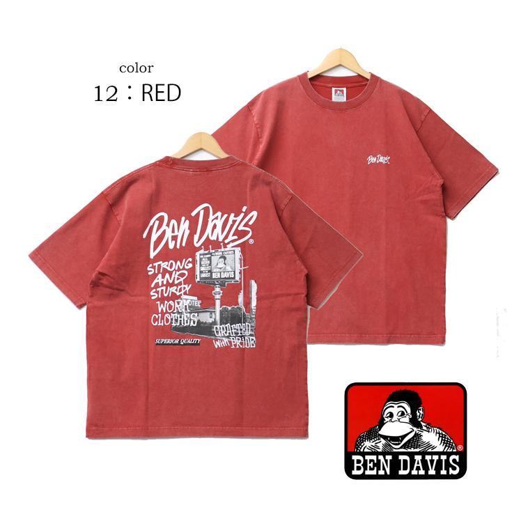 BEN DAVIS（ベンデイビス） ヴィンテージ加工 プリント 半袖Tシャツ