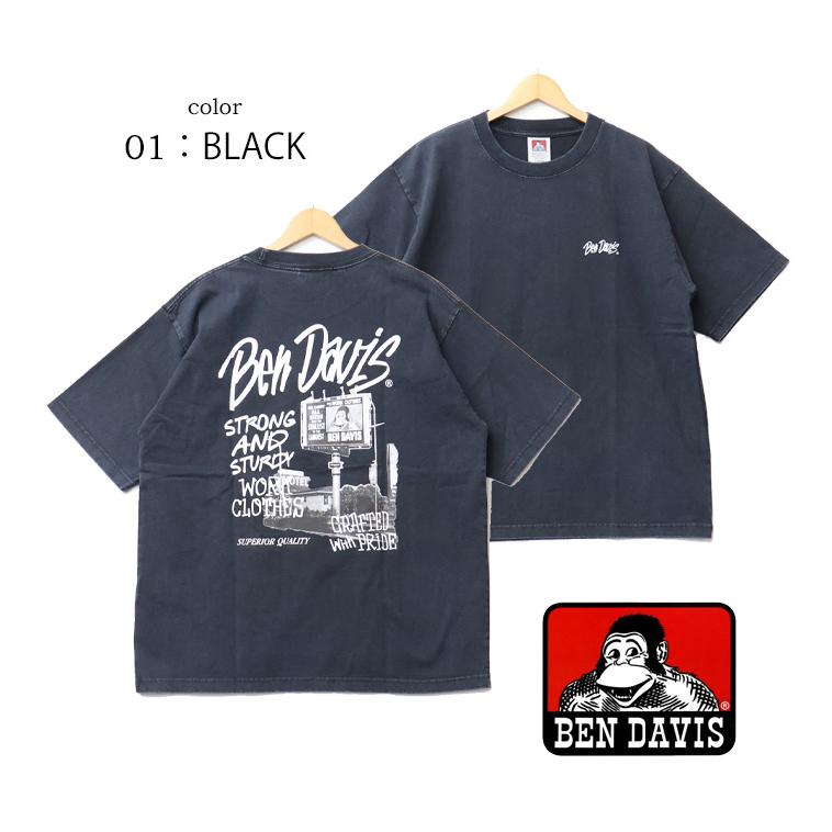 BEN DAVIS（ベンデイビス） ヴィンテージ加工 プリント 半袖Tシャツ