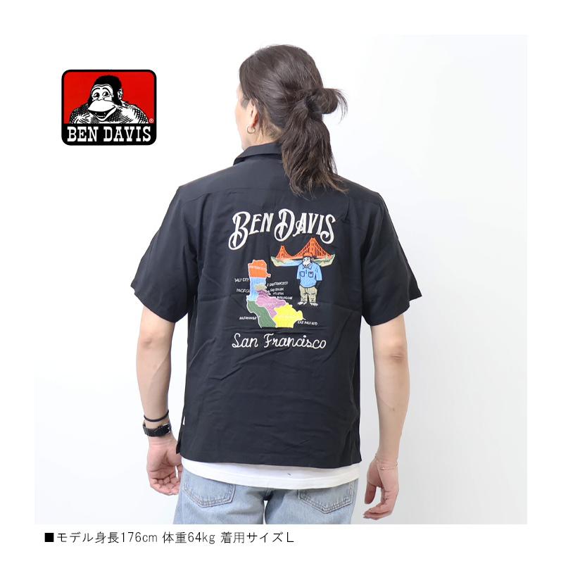 BEN DAVIS（ベンデイビス） スーベニア刺繍 半袖シャツ メンズ
