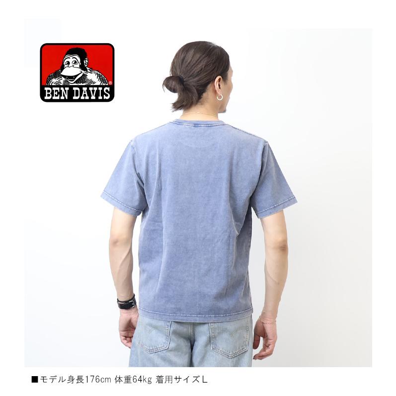 BEN DAVIS（ベンデイビス） ヴィンテージ加工 胸ポケット 半袖Tシャツ