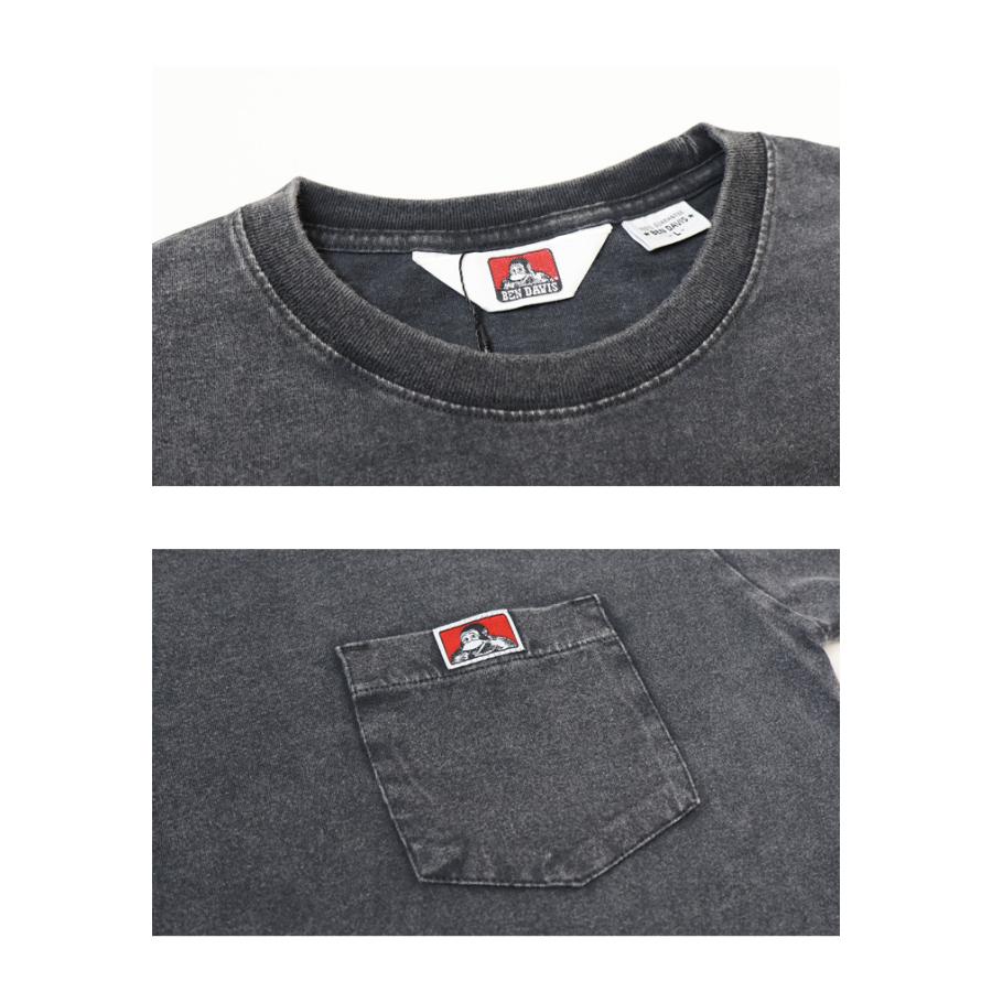 BEN DAVIS（ベンデイビス） ヴィンテージ加工 胸ポケット 半袖Tシャツ