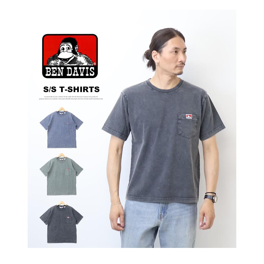 BEN DAVIS（ベンデイビス） ヴィンテージ加工 胸ポケット 半袖Tシャツ