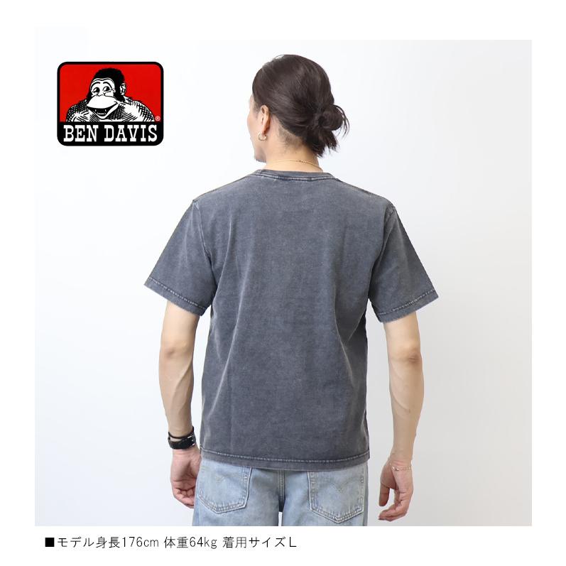 BEN DAVIS（ベンデイビス） ヴィンテージ加工 胸ポケット 半袖Tシャツ