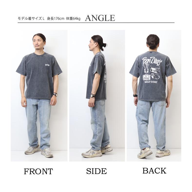 BEN DAVIS（ベンデイビス） ヴィンテージ加工 プリント 半袖Tシャツ
