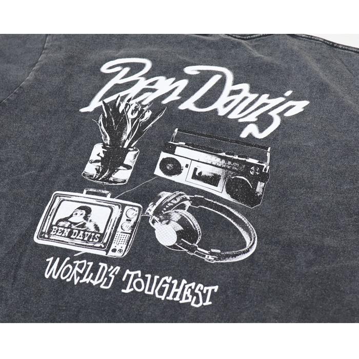 BEN DAVIS（ベンデイビス） ヴィンテージ加工 プリント 半袖Tシャツ