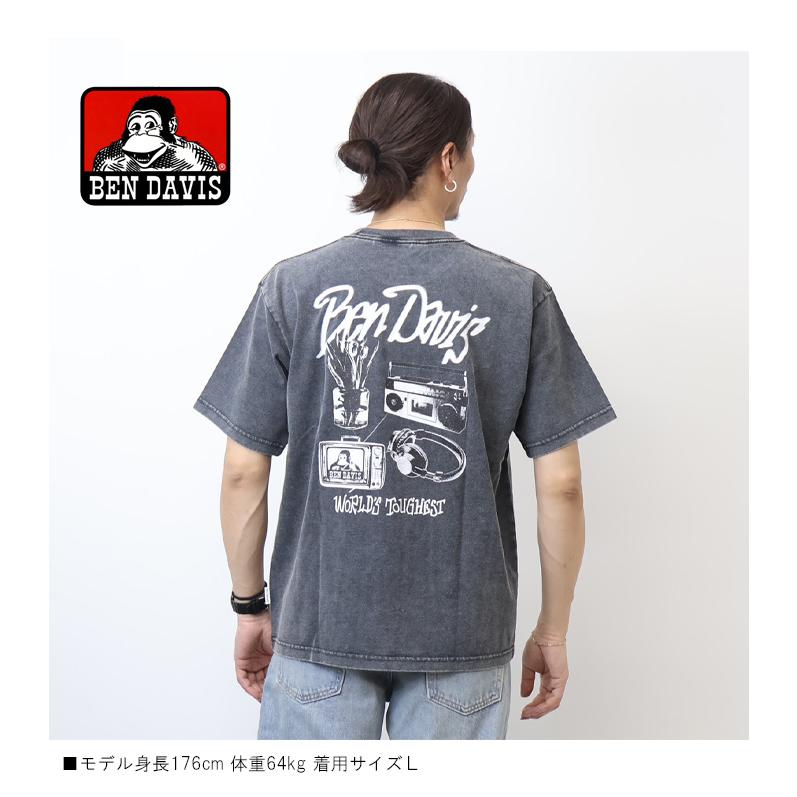 BEN DAVIS（ベンデイビス） ヴィンテージ加工 プリント 半袖Tシャツ