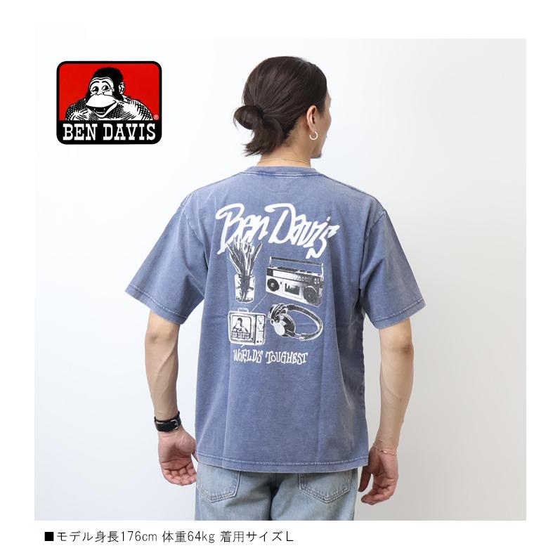BEN DAVIS（ベンデイビス） ヴィンテージ加工 プリント 半袖Tシャツ