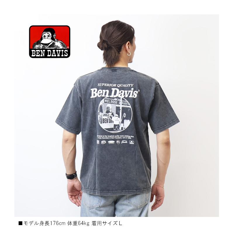 BEN DAVIS（ベンデイビス） ヴィンテージ加工 プリント 半袖Tシャツ