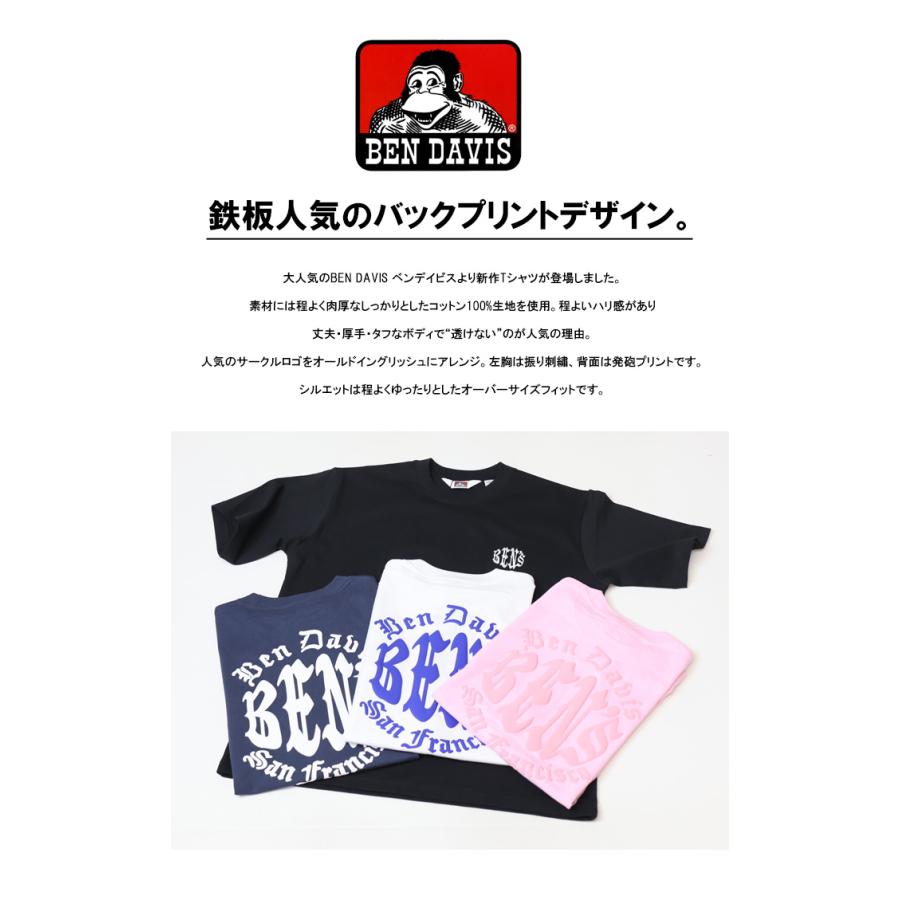 BEN DAVIS（ベンデイビス） オールドイングリッシュ サークルロゴ 半袖
