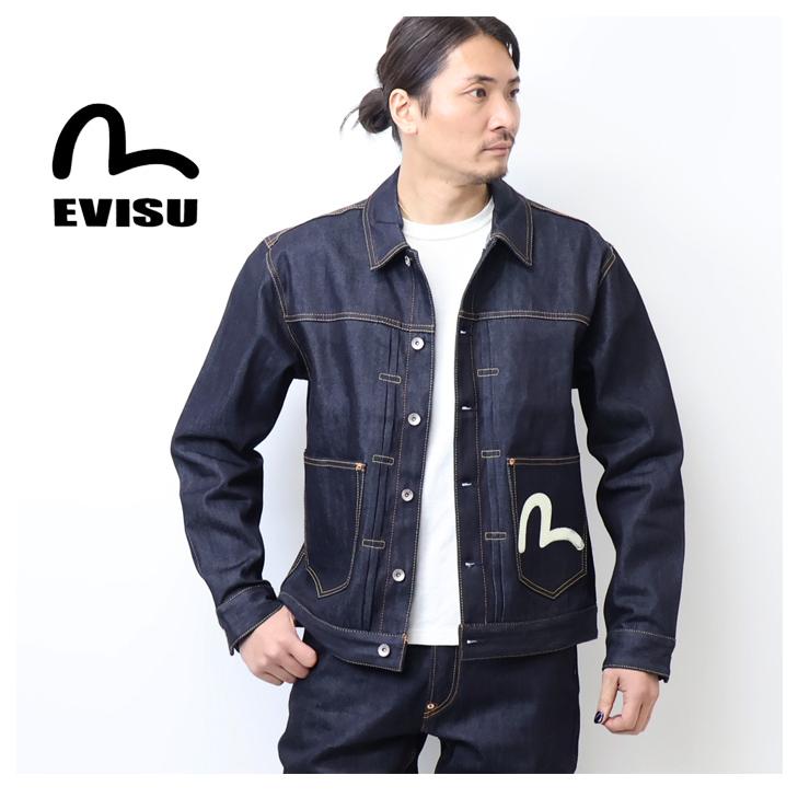 エビス エヴィス evisu シアトル ジャケット カモメ 総柄 EVISU（エヴィス） エビス 新品 エクリュカモメプリント デニム