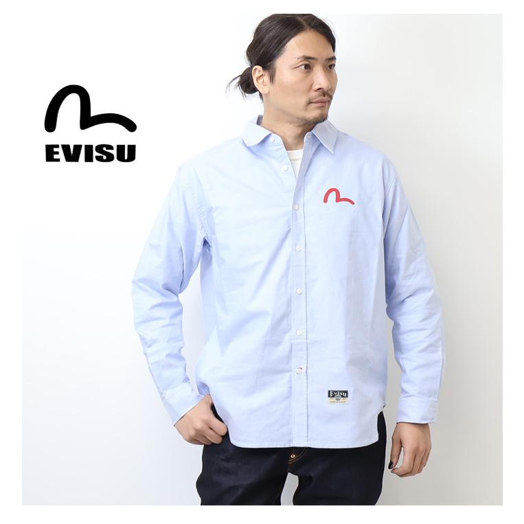 専用❗美品★EVISU★エヴィス★インディゴ染め★ボタンダウンシャツ★サイズ40 EVISU（エヴィス） エビス 新品 カモメプリント 長袖オックスフォード