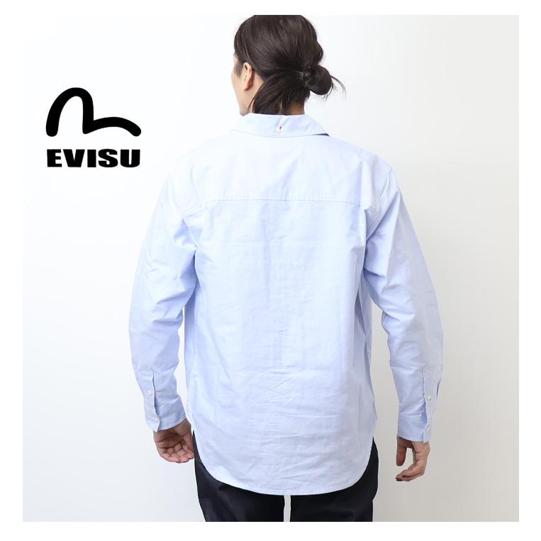 EVISU（エヴィス） エビス 新品 カモメプリント 長袖オックスフォード
