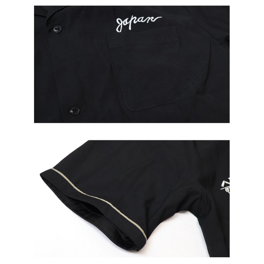 HOUSTON ヒューストン スーベニアシャツ 半袖シャツ SKULL SNAKE オープンカラーシャツ スカル スネーク 刺繍 送料無料 41279 | HOUSTON | 11