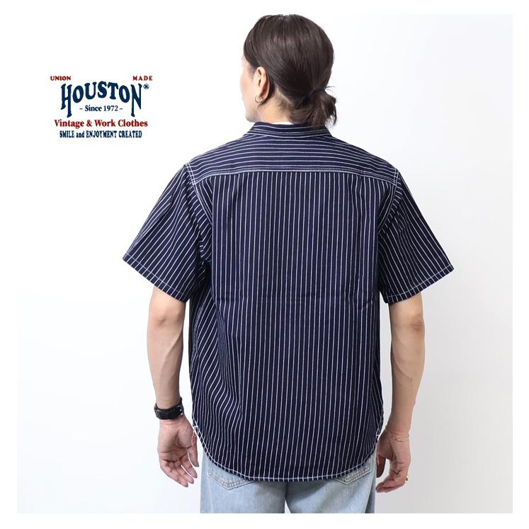 HOUSTON（ヒューストン） ウォバッシュ 半袖 ワークシャツ 半袖シャツ
