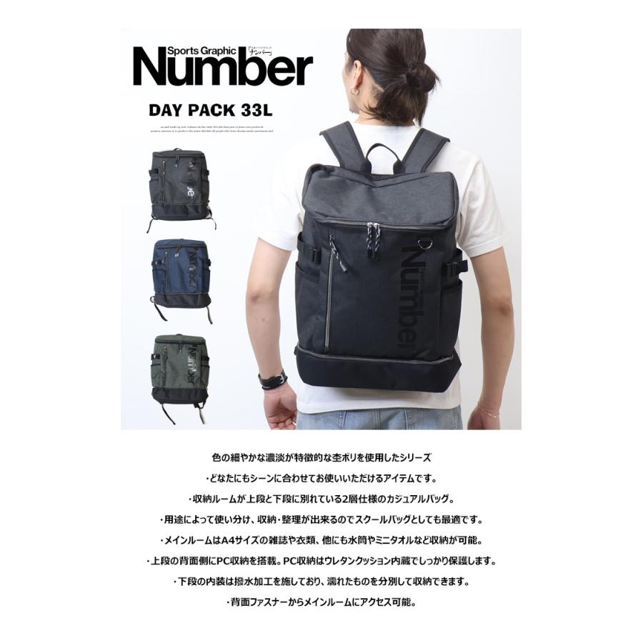 Number ナンバー 2層デイバッグ リュック バックパック 33L メンズ