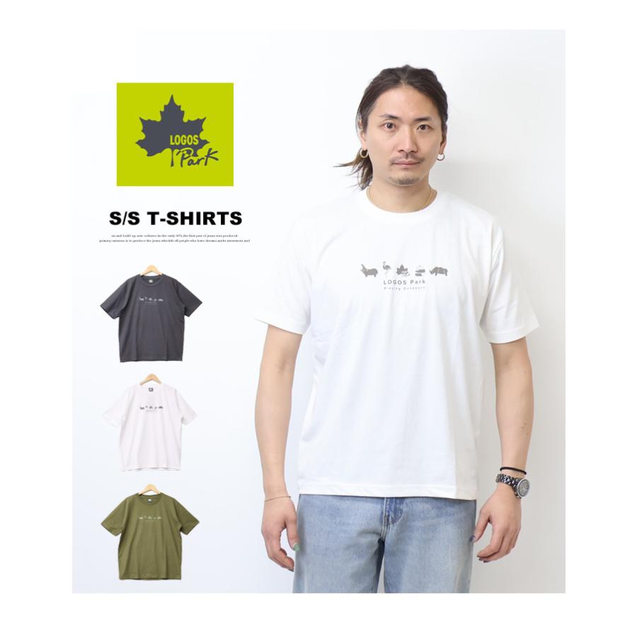 LOGOS（ロゴス） LOGOS Park ロゴスパーク プリント 半袖Tシャツ 半T