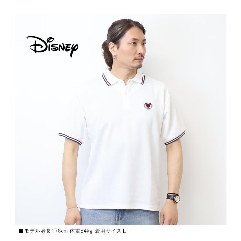 Disney（ディズニー） ミッキーマウス リブライン ワンポイント刺繍