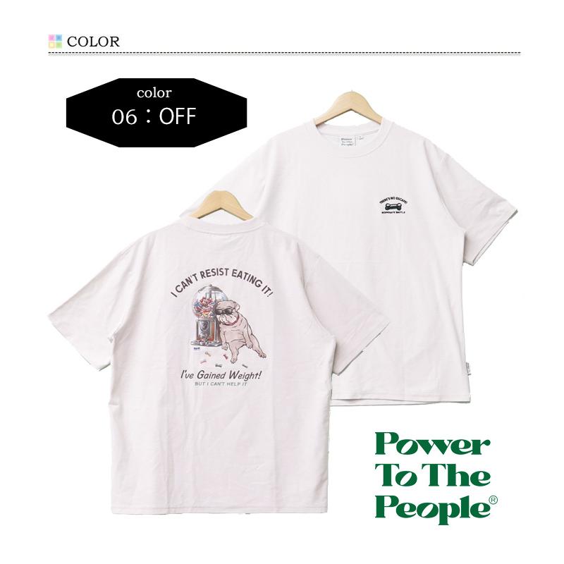 PEOPLE POWER Tシャツ ホワイト POWER TO THE PEOPLE（パワートゥーザピープル） パワートゥザピープル