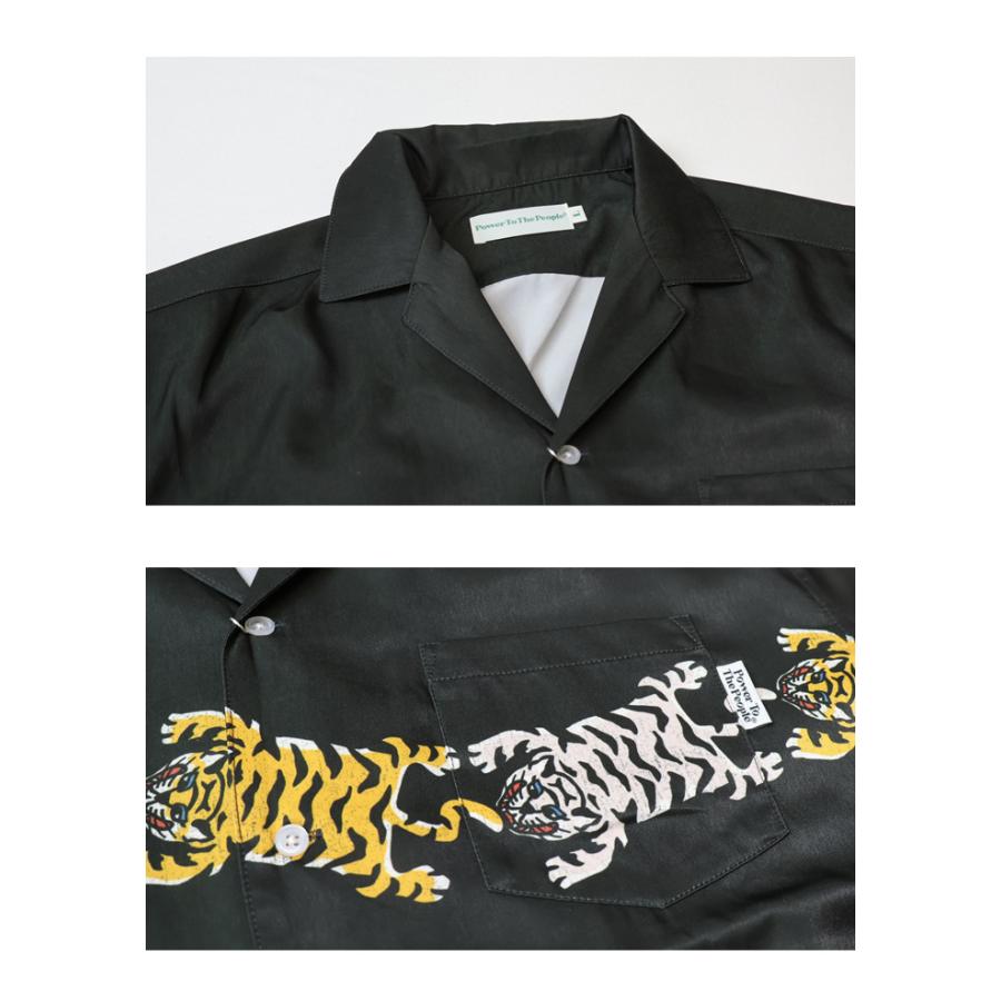 POWER TO THE PEOPLE パワートゥザピープル チベタンタイガー 半袖シャツ 虎 トラ オープンカラーシャツ メンズ 送料無料 6501034 | POWER TO THE PEOPLE | 11